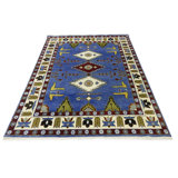 Tapis rectangulaire en laine 8 pi x 9 pi 9 po Karrar