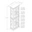 Armoire lumineuse Curio avec tablettes réglables-1585724745