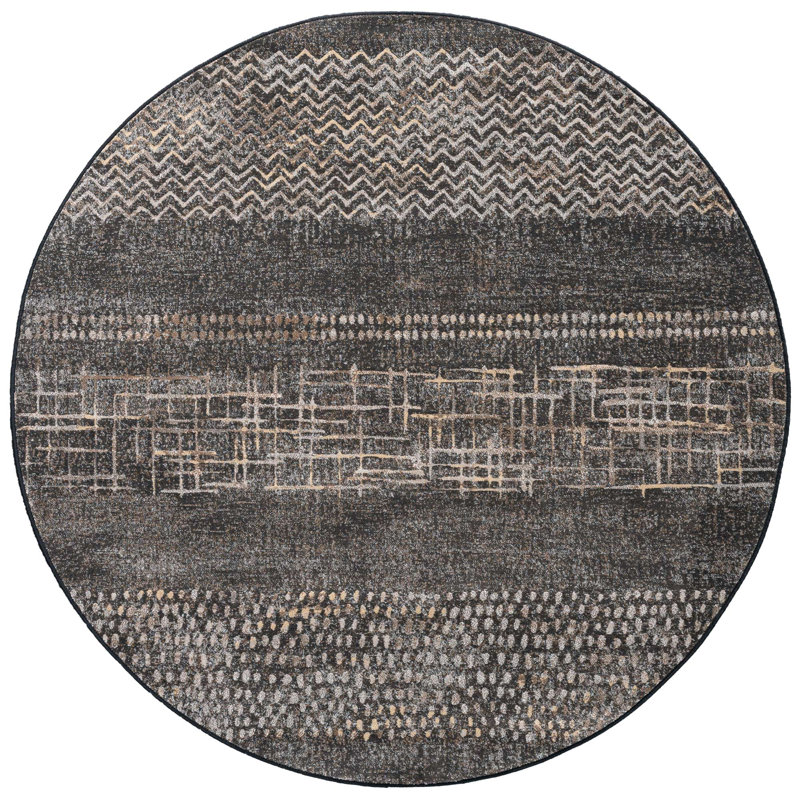 Clymer Abstract Area Rug, Round 160cm