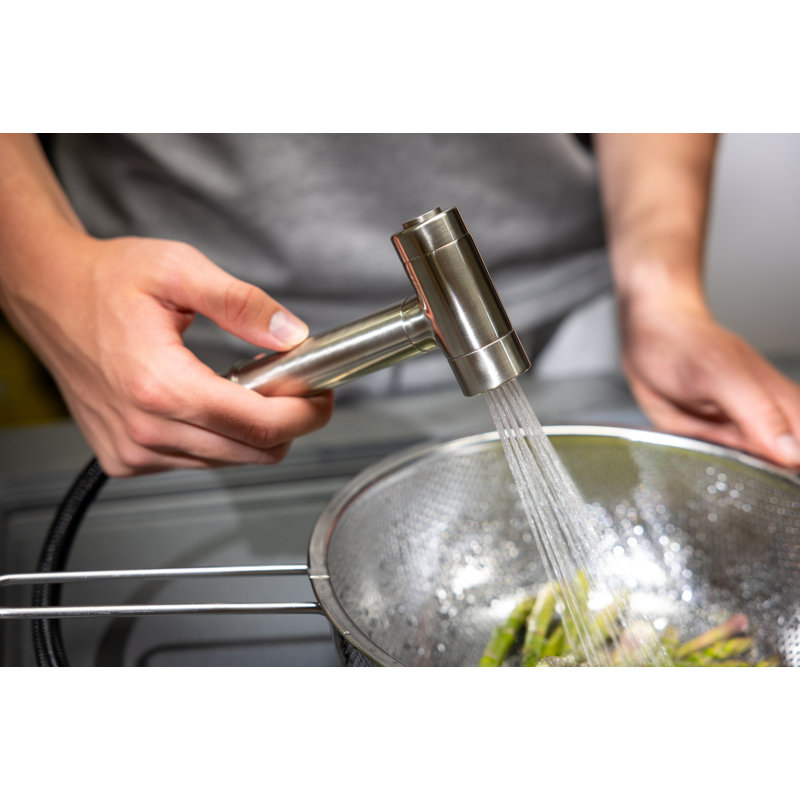 Click Modern Kitchen Hand Spray, Brushed Nickel