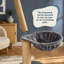 Hamac pour arbre à chat gris extra-large de 31,5 cm de profondeur, conçu comme un accessoire confortable et un hamac de remplacement pour un arbre à chat.