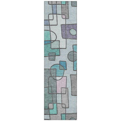 Machine Washable Indoor/Outdoor Chantille ACN2503 Geometric Rug
