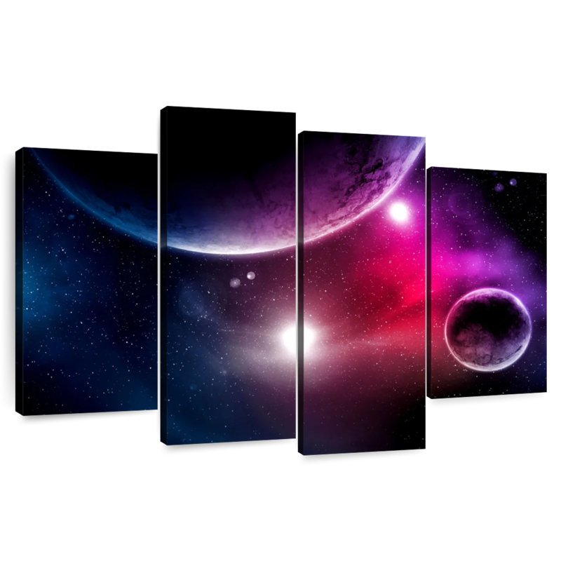 Oberle Stars And Planets, 22" H x 36" W