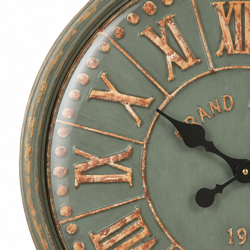 Horloge murale Verdigris