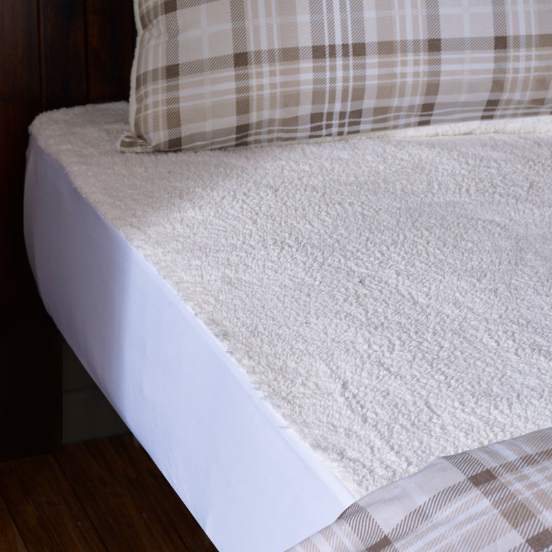 Thermal Sherpa Underblanket Under Fitted Sheet, Cream, Super King (6')