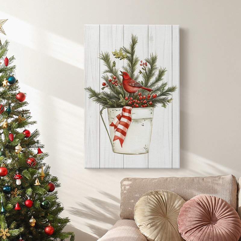 Art des Fêtes de Noël - Toile tendue avec châssis L XXVII, H 36 po x l 24 po