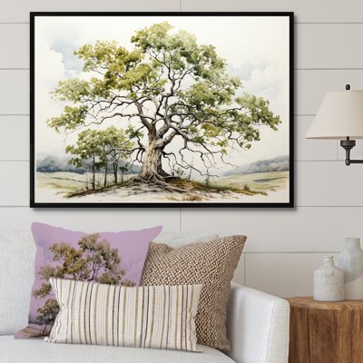 " Oak Trees In Monochromatic Palette "