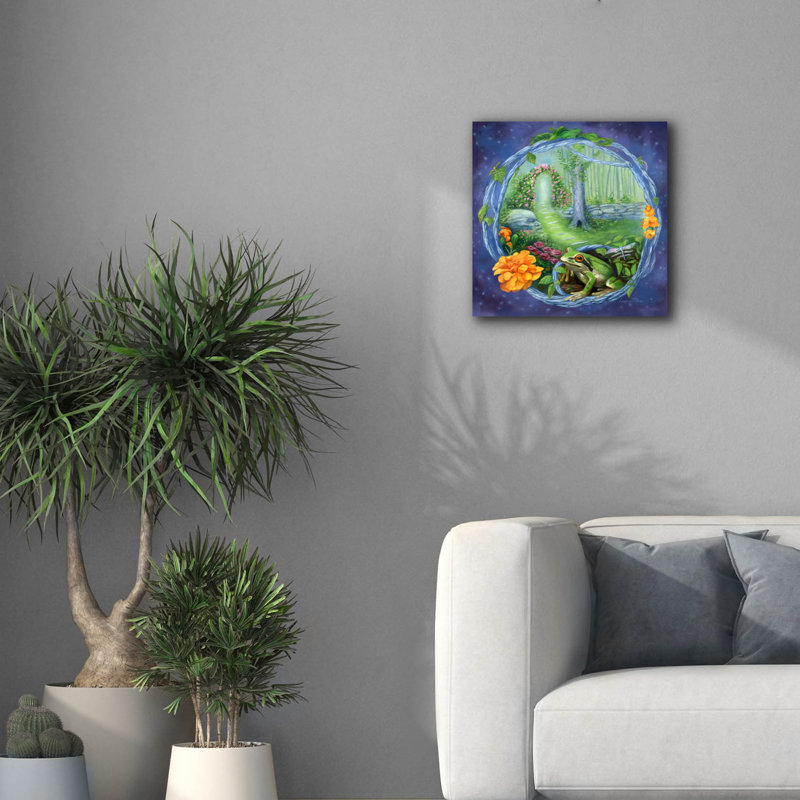 Art mural sur toile Epic Graffiti «Symphony Of Light» par Art and a Little Magic, H 18 po x l 18 po x P 0,75 po