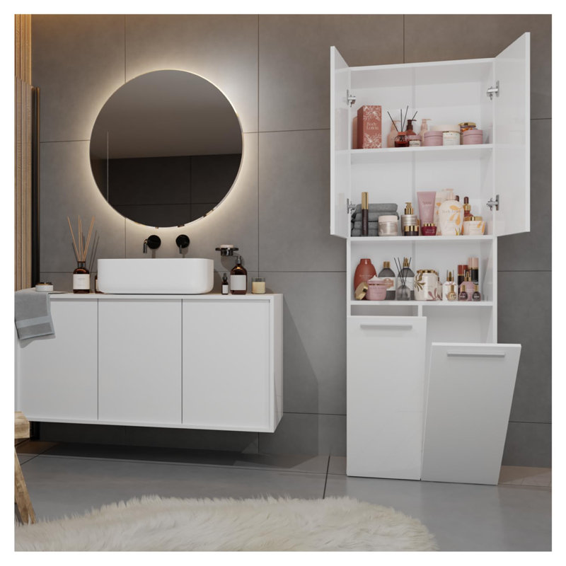Aeryk Freestanding Linen Cabinet