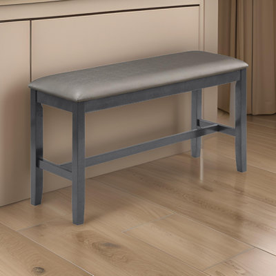 Banc rembourré en similicuir Michaelee
