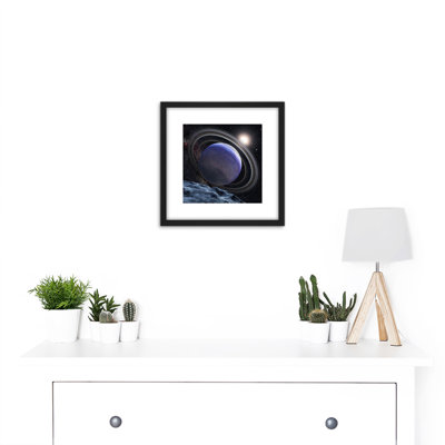 Space NASA ESA Giant Planet HR8799b Rings Illustration - Single Picture Frame Print