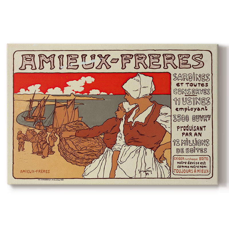 Amieux-Frères (Advertising Poster)-Georges Fay-Gallery Wrapped Canvas-1899, 24x36