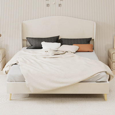 Lit tapissier pour chambre à coucher