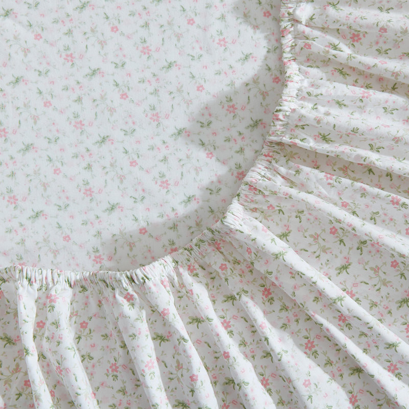 Ensemble de draps en percale de coton Percale Novelty Laura Ashley, Ensemble de draps pour lit simple avec 2 taies d'o
