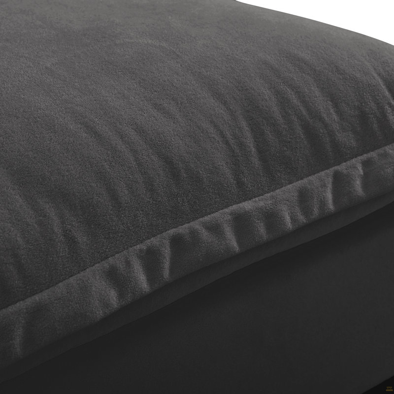 Canapé modulaire modulaire, canapé nuage avec conception de voilier, 1 repose-pieds mobile et 2 coussins moelleux inclus, chenille confortable