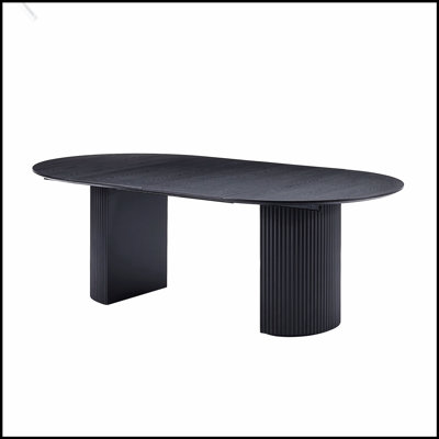 Expandable Dining Table with Solid Top, Modern and Versatile for Kitchen, Dining, and Living Room Use
