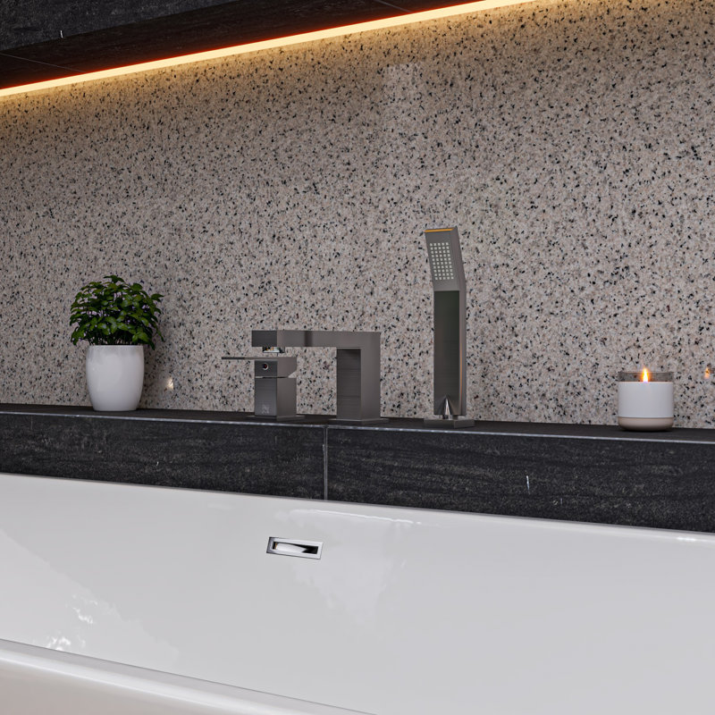 1 Handle Deck Roman Tub Faucet with Diverter, Brushed Nickel