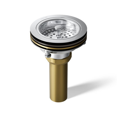 Duostrainer Sink drain and strainer with tailpiece