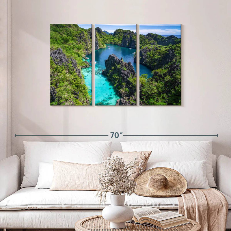 Falaises de Gillard El Nido, H 28 po x l 45 po