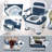 Bedside Commode For Seniors, Portable Anti-slip Bedside Commode With Armrest Seat Height Adjustable, Rugged Construction Potty Chair For Adults Load 882lbs