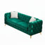 Canapé en velours capitonné style Chesterfield avec pieds en métal-279777960-279777965