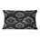 Gray Black Floral Blooms - Transitional Lumbar Pillow