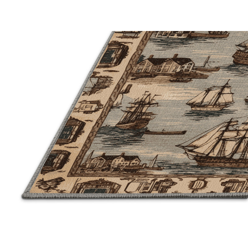  Tapis nautique lavable, Rond 3 pi