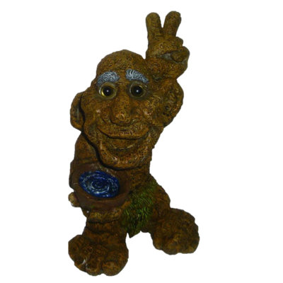 Misfit Troll Pa Peace Garden Statue