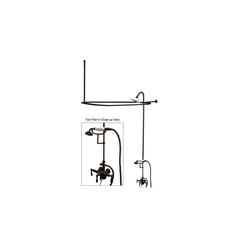Vintage Volume Control Complete Shower System with Rough-in Valve, Satin Nickel