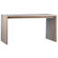 Merwin Reclaimed Pine 68" Waterfall Style Dining Table and Cutout Detail-72049338