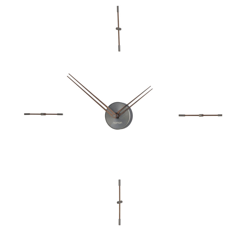 Merlin Analog Wall Clock, Polished Brass