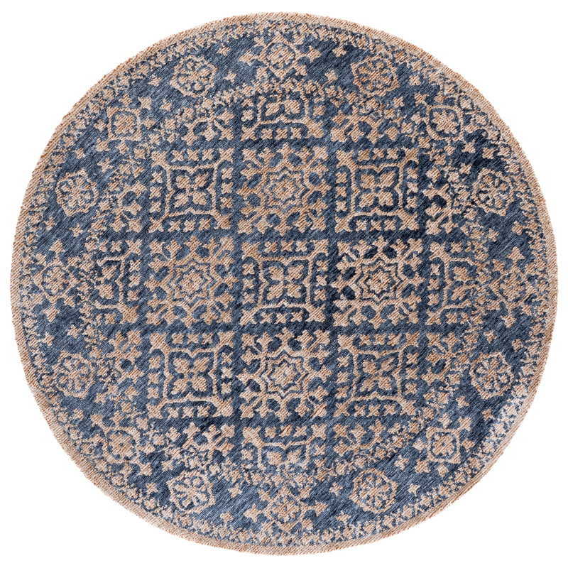 Audrey 301 Hand Tufted Performance Damask Rug, Round 6'