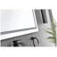 Miroir de meuble-lavabo à DEL 84 po x 40 po avec façade et rétroéclairage DEL, cadre blanc en aluminium