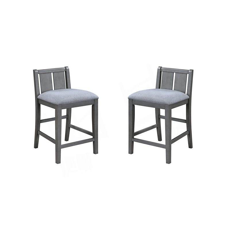 Ensemble de 2 chaises à hauteur de comptoir avec siège rembourré