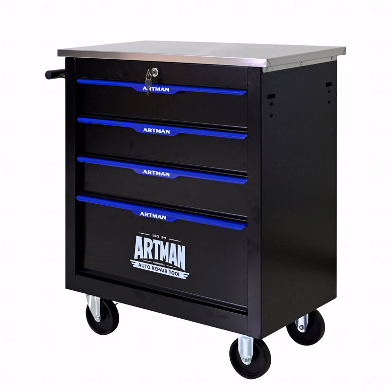 4 Drawers Multifunctional Tool Cart With Wheels
