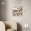 «Viscous Flow I», impression sur toile dorée par Art Remedy, cadre blanc, 16 x 16-1778144801-1778144806