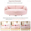 Canapé-lit surdimensionné double 102,3 po - siège très profond, ports USB, causeuse rembourrée-2106311255