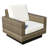 Ravinia 4-Piece Wicker Outdoor Seating Group with Swivel Chairs and Sunbrella Cushions