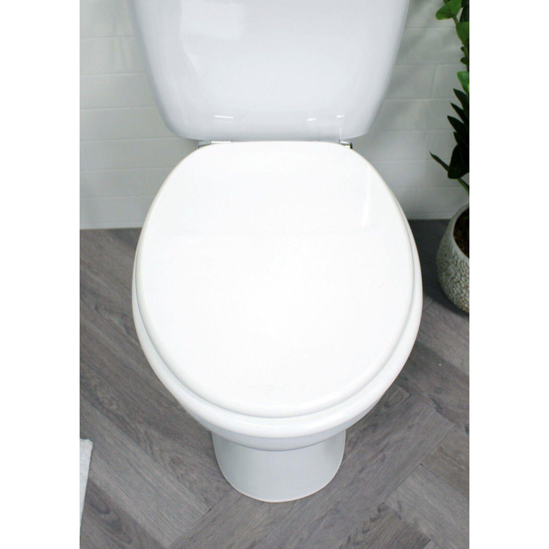 Oxford Round Standard Toilet Seat, White