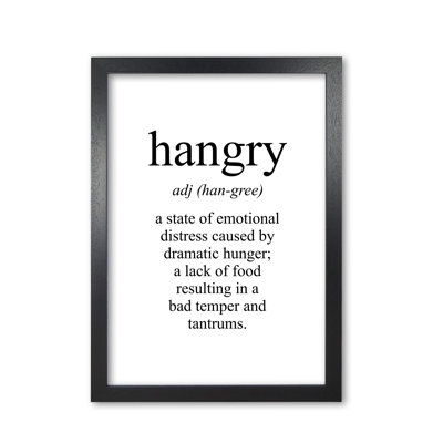 Hangry - Single Picture Frame Print