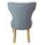 Sullivan 63" Dining Table With 3 Sets Of Jill Denim Blue Side Chairs