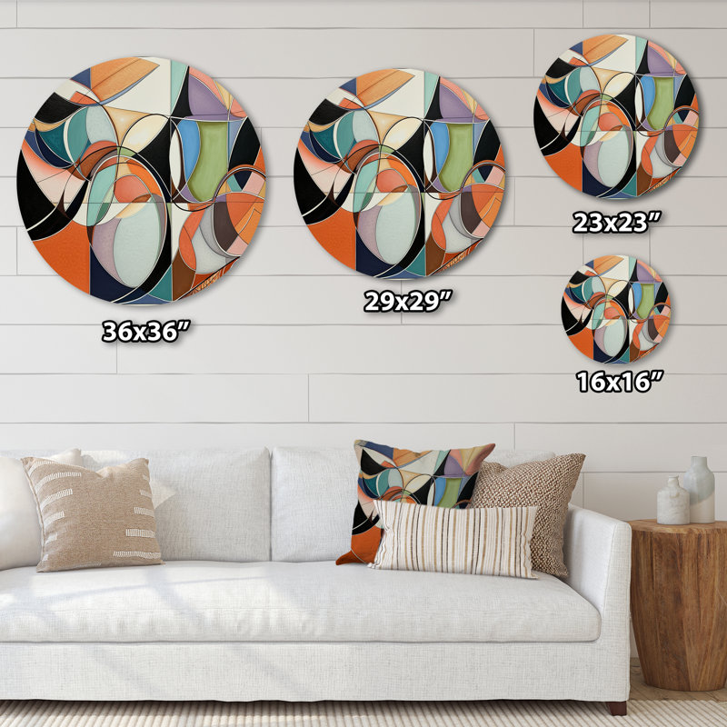 Décoration murale pastel couleur boho I - Minimalisme, H 23 po x l 23 po x P 1 po