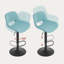 Swivel Upholstered Adjustable Height Bar Stool-1041733077