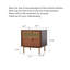 Table de chevet moderne en bois avec tiroirs doubles, dotée d'un panneau tissé respirant, convenant à la chambre à coucher.