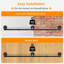 Portemanteau mural 64,9 po industriel, barre à vêtements en fer détachable robuste, tringle de rangement rustique peu encombrante pour la chambre à coucher, garde-robe - noir