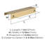 Poignée d'armoire 5 pièces (127 mm) Bronze Streamline Tab - paquet de 25-111778452-111778455
