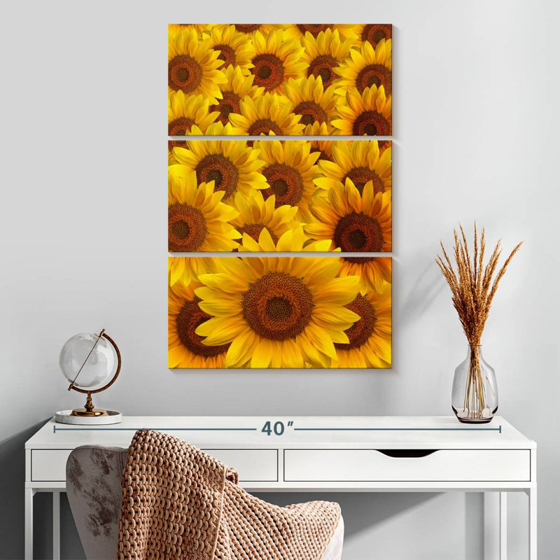 Foule de tournesols Harnek, H 32 po x l 20 po