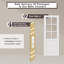 Porte de grange coulissante en verre transparent 6 pièces avec trousse de quincaillerie Hidden Style Track (aucun assemblage requis)-111083552