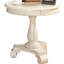 Table d'appoint - 26 po en bois blanc classique et H 26,5 po massif gracieux-303379077