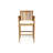 Brizza Acacia Outdoor Stool with Cushion